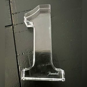 Baccarat Solid Crystal 1 Paper Weight.